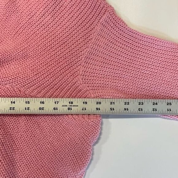 Inner Circle Women's Nordstrom Front Twist V Neck Long Sleeve Sweater Size M NWT - Picture 8 of 9